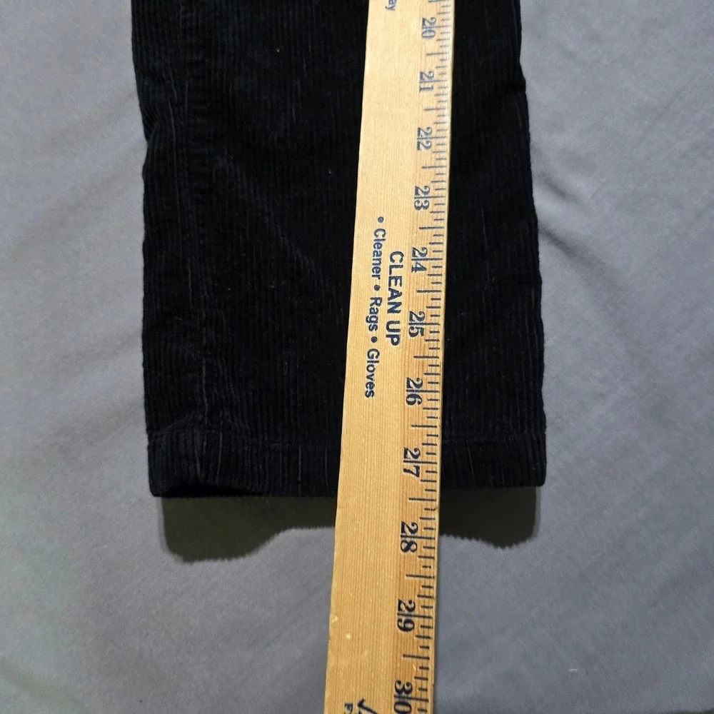 Polo Ralph Lauren Corduroy Pants Kids Size 16 Black Straight Leg Red Pony Logo